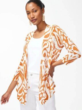 Chico's Summer Romance Abstract Cardigan S